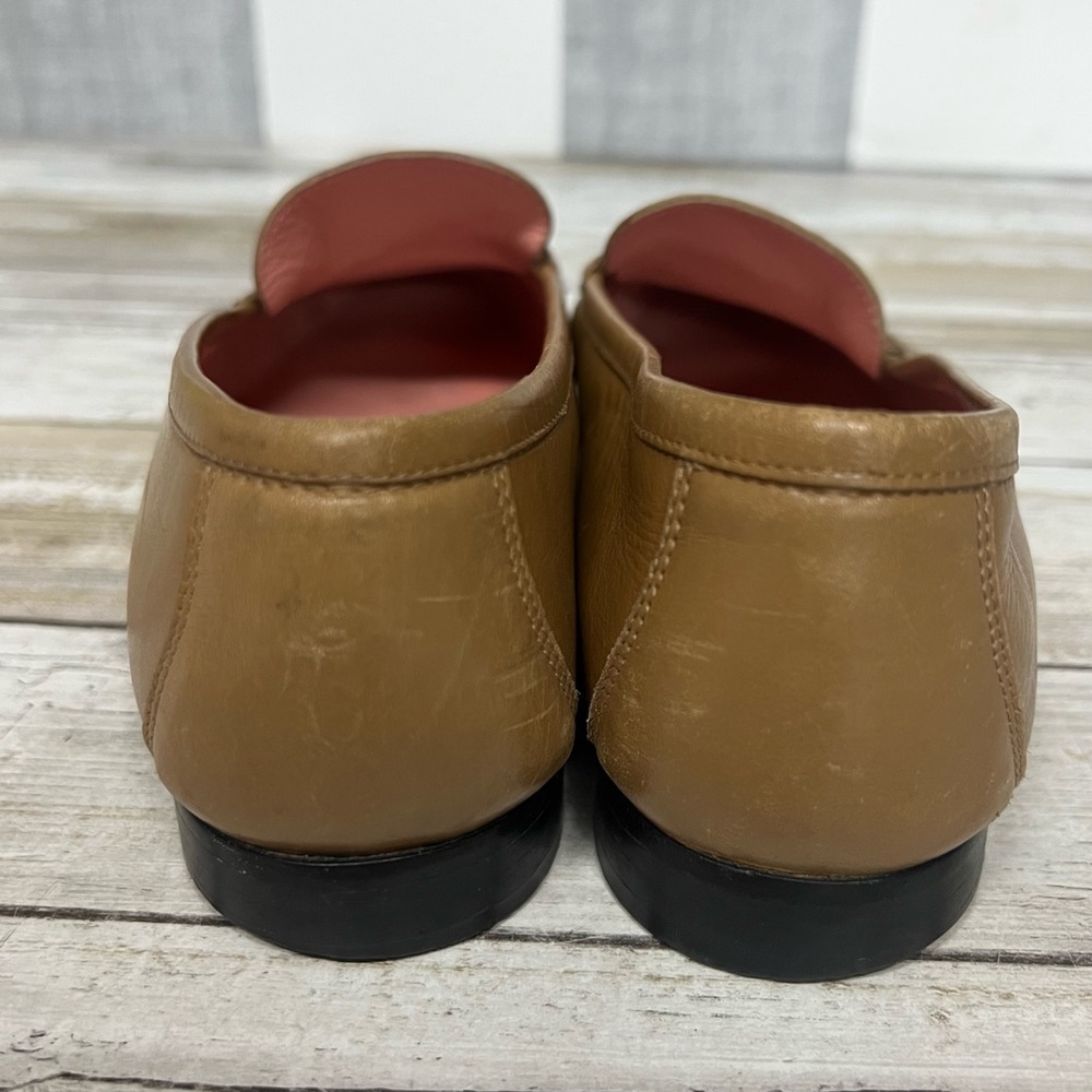 Escada Tan Leather Loafers - Picture 4 of 14